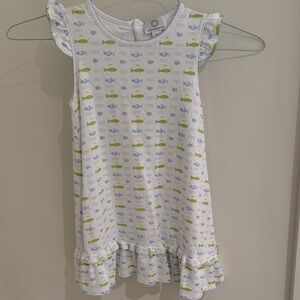 Kids Casual Fish Print Dress